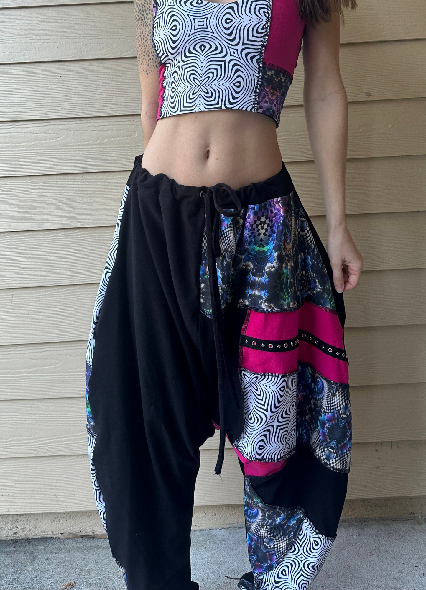 Disco Harem Pants (XS-3X) - TeraFractal