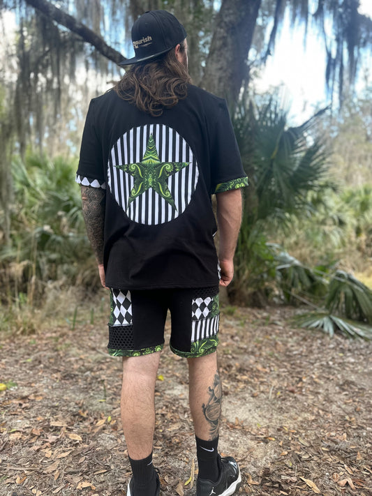 MTO Split Patchwork Tee - TeraFractal