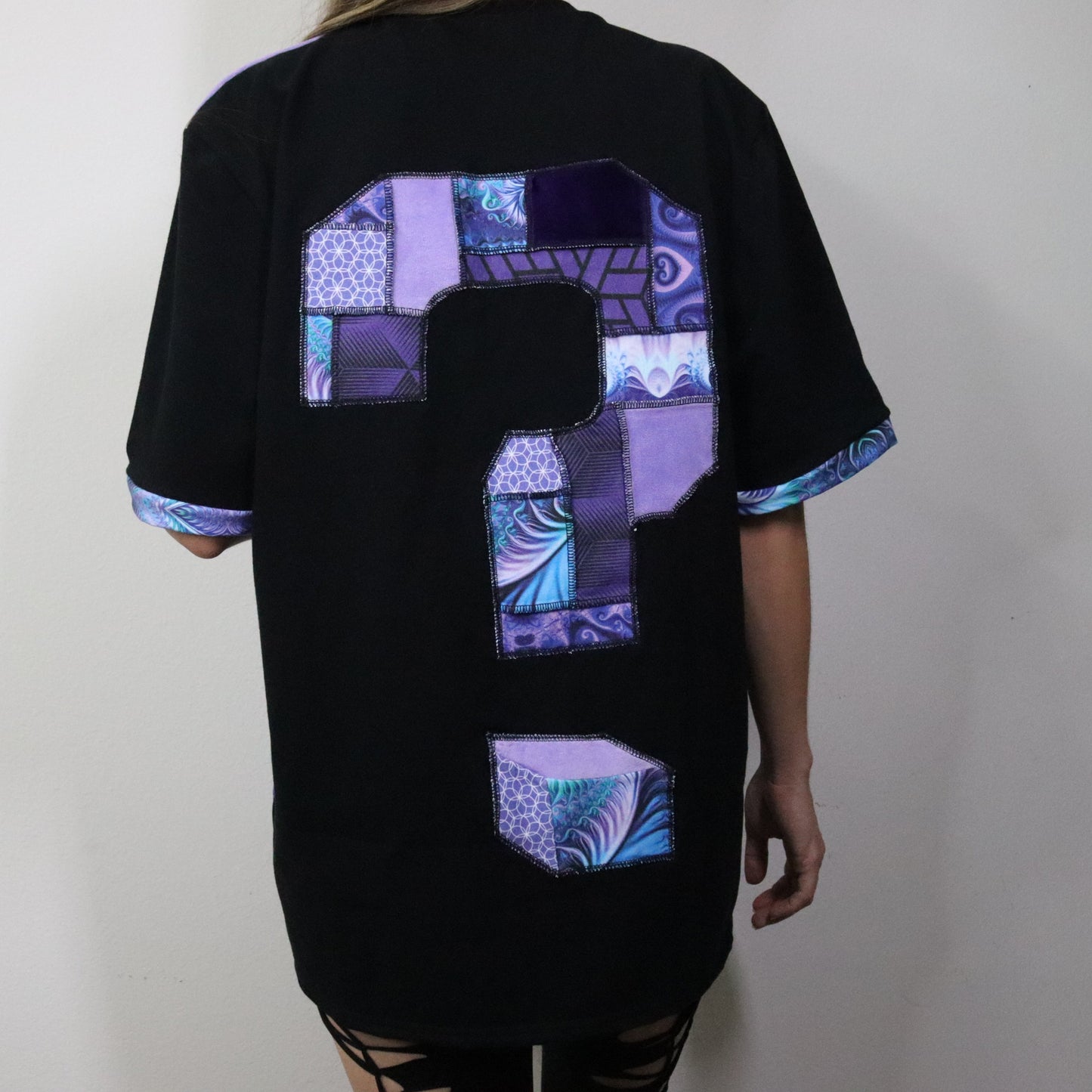 Lavender Lucidity LG Patchwork Tee - Unisex Tipper Edition - TeraFractal