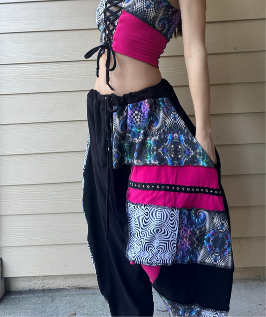 Disco Harem Pants (XS-3X) - TeraFractal