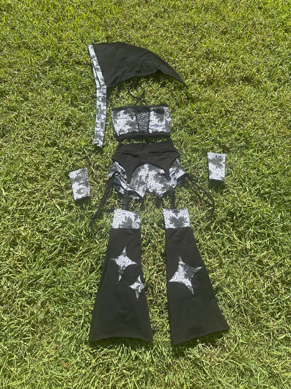 Infectious Void (M) 5 Piece Garter Set - TeraFractal