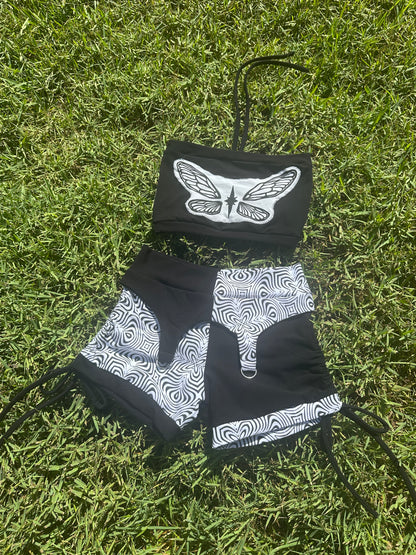 Ruffled Wizard (L) 5 Piece Garter Set - TeraFractal