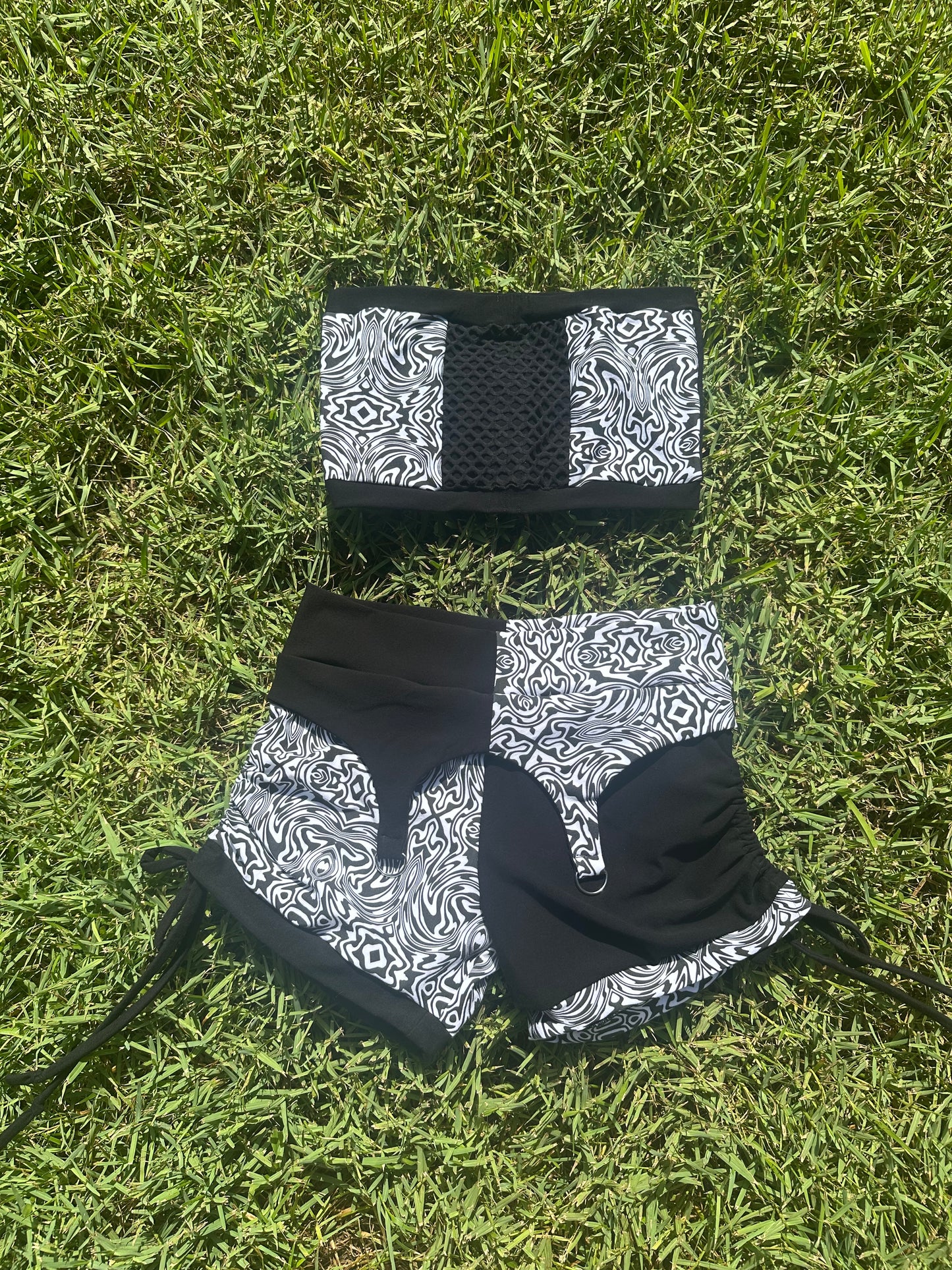 Swirled (XL) 3 Piece Garter Set - TeraFractal