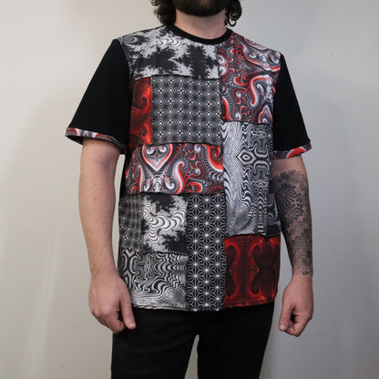 Devised XL Patchwork Tee - Unisex Tipper Edition - TeraFractal