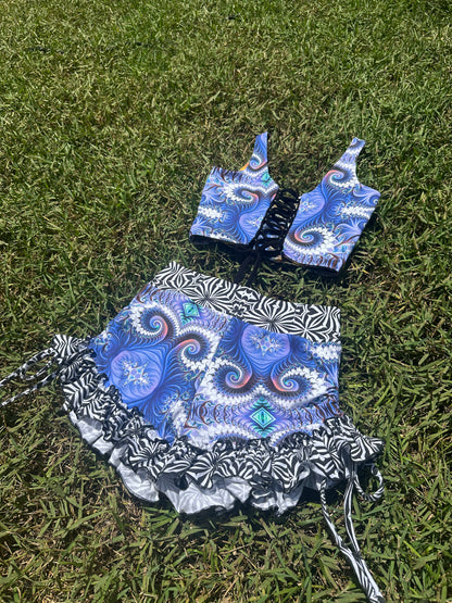 Celestial Tide (M) Ruffle Set - TeraFractal