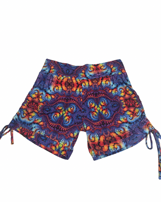 Kaleidoscopic
(2XL) Cinch Shorts - TeraFractal