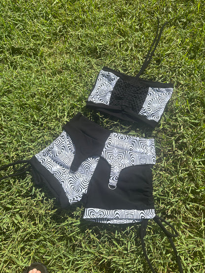 Ruffled Wizard (L) 5 Piece Garter Set - TeraFractal