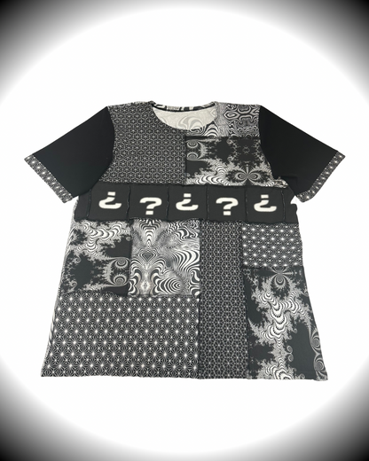 B&W (2XL) Patchwork Tipper T-Shirt