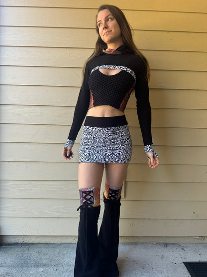 Lace up leg warmers - TeraFractal