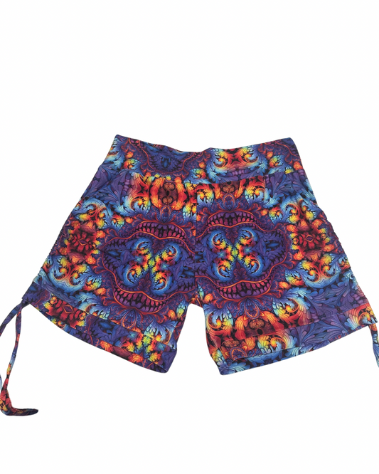 Kaleidoscopic
(2XL) Cinch Shorts - TeraFractal