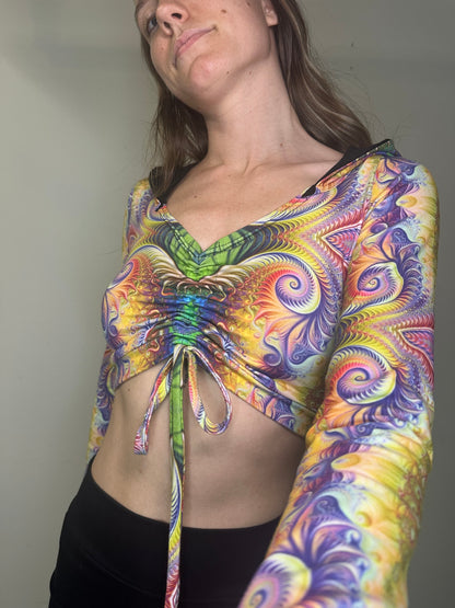 Sherbet (MD) Cinched Long Sleeve Top