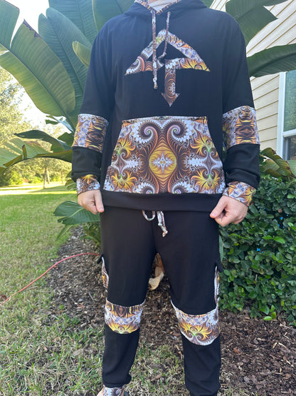 Unisex OTT Bamboo Fleece Joggers (fits up to 42in waist) - TeraFractal
