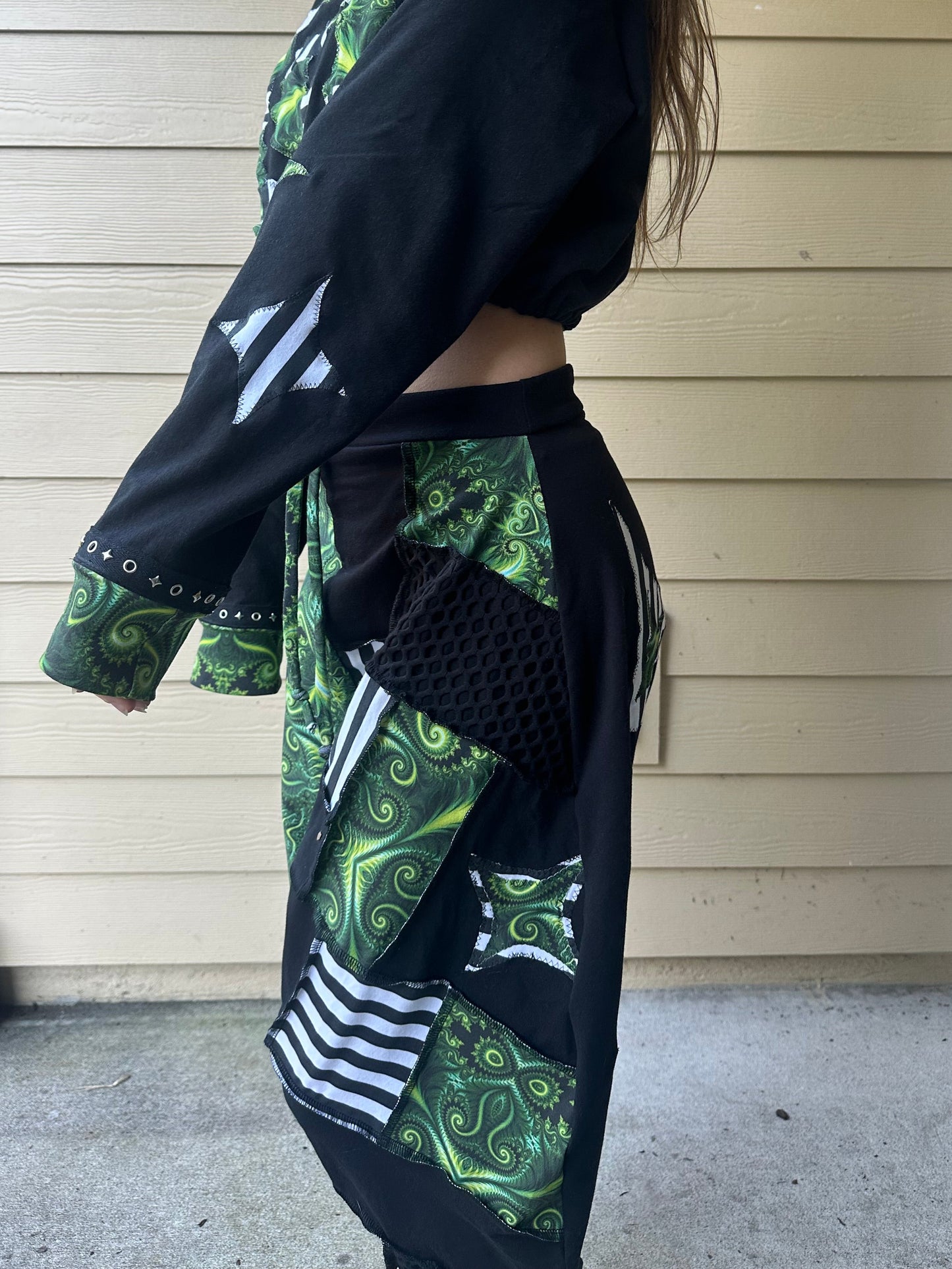 Harem (XS-M) Drawstring Patchwork Pants