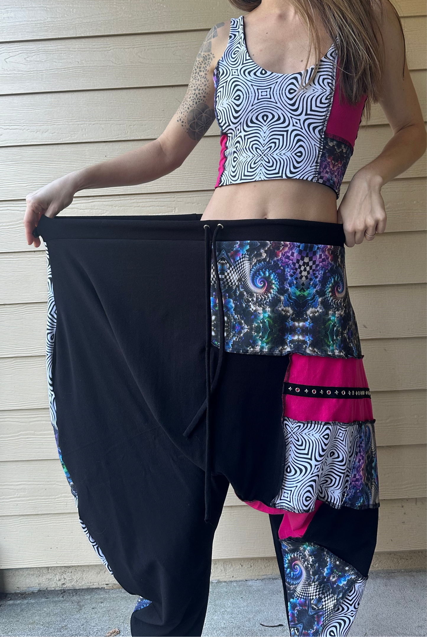Disco Harem Pants (XS-3X) - TeraFractal