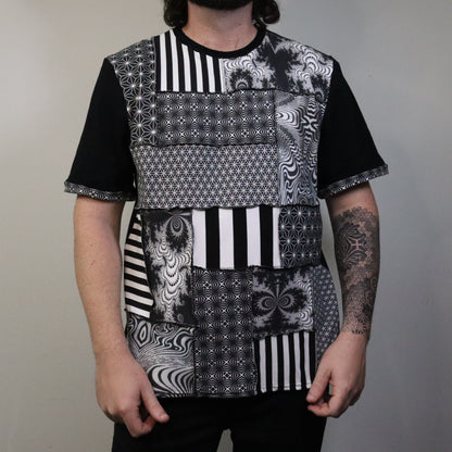 Midnight Circus XL Patchwork Tee - Unisex Tipper Edition - TeraFractal