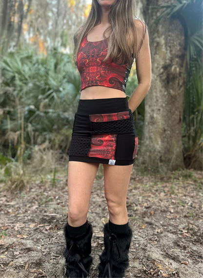 Devised (S/M) Mini Skirt - TeraFractal