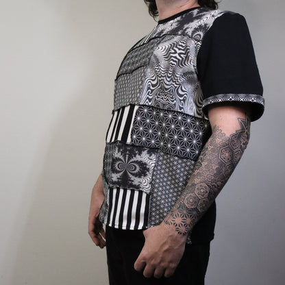 Midnight Circus XL Patchwork Tee - Unisex Tipper Edition - TeraFractal