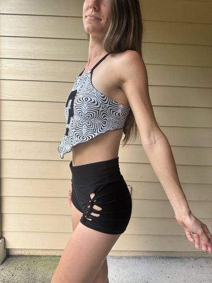 B&W Pixie Halter (2 Sizes Available!) - TeraFractal