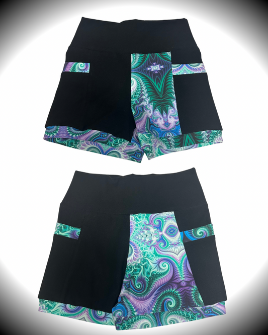 Posidens Portal (S) Pocket Shorts - TeraFractal