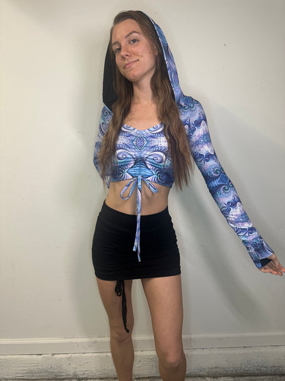 Frequency (XS) Cinched Long Sleeve Top