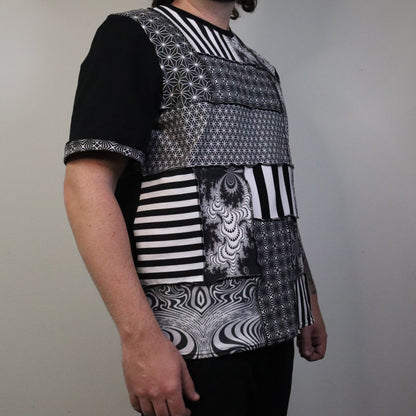 Midnight Circus XL Patchwork Tee - Unisex Tipper Edition - TeraFractal