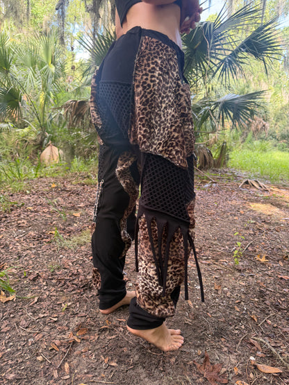 Minky Leopard Harem Pants ( not fire safe )