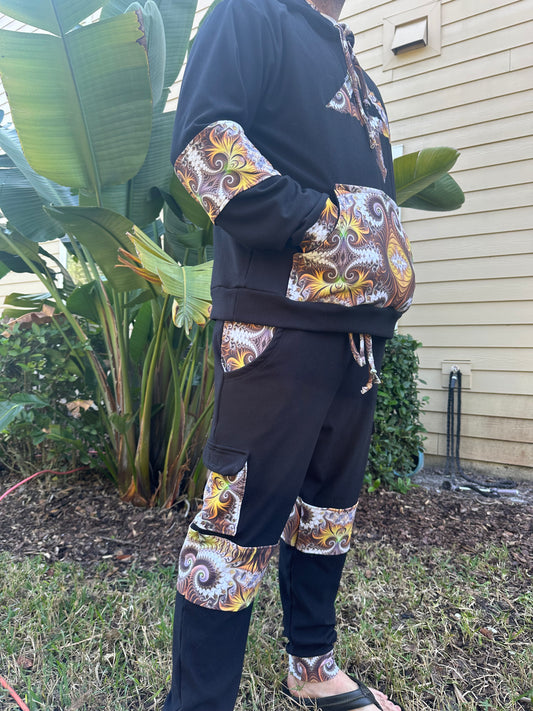 Unisex OTT Bamboo Fleece Joggers (fits up to 42in waist) - TeraFractal