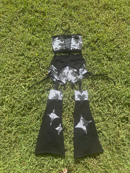 Infectious Void (M) 5 Piece Garter Set - TeraFractal