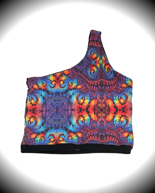MTO Patchwork One Shoulder Tank - TeraFractal